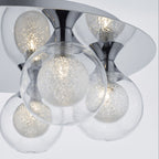Zeke 5 Light Flush Polished Chrome