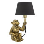 Zira Monkey Floor Lamps Gold With Shade