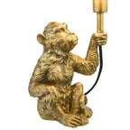Zira Monkey Floor Lamps Gold With Shade