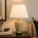 TL133-329 - Brown Natural Glaze Table Lamp