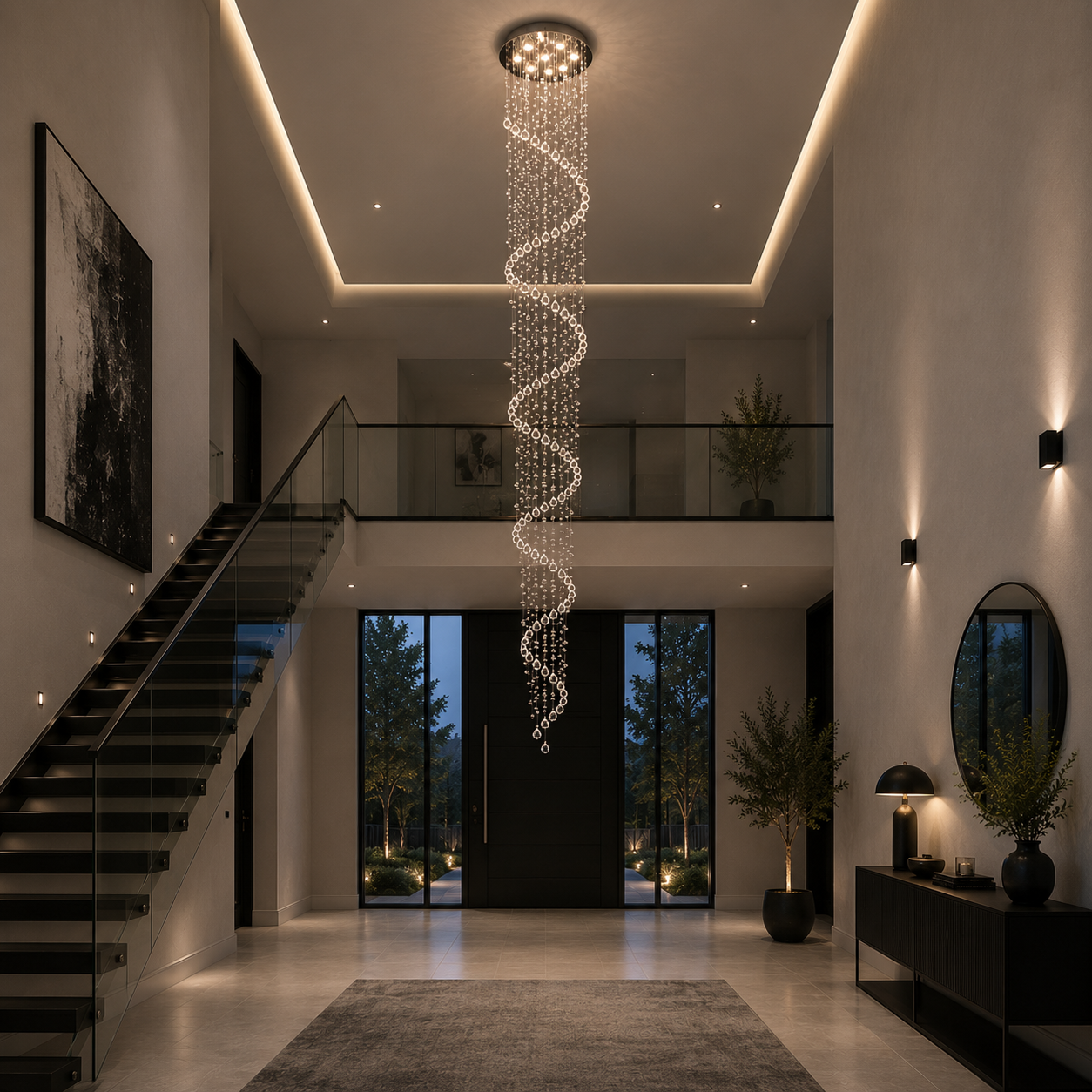Neptune 2m Longdrop Chandelier