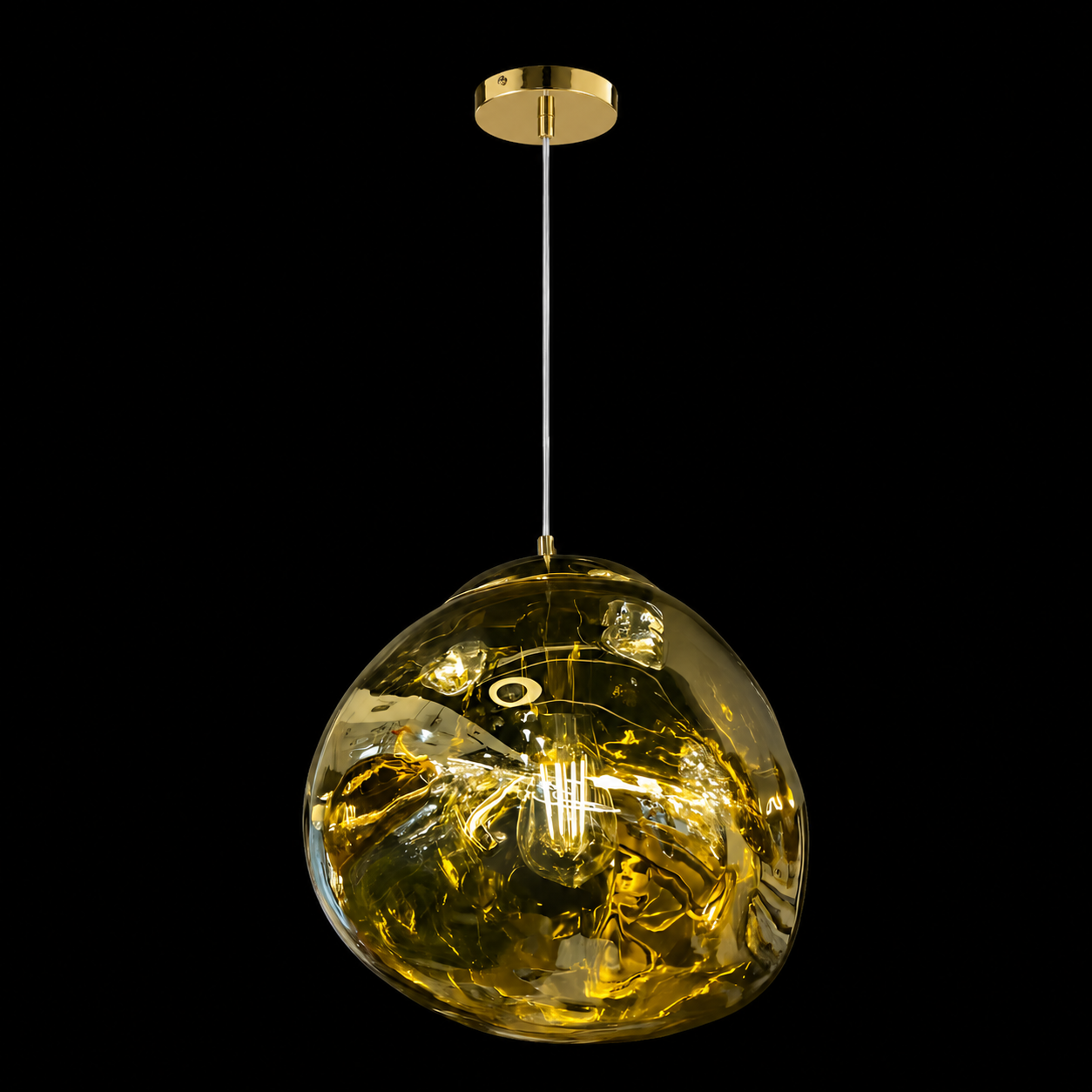 Mensa 400 Gold Glass Pendant
