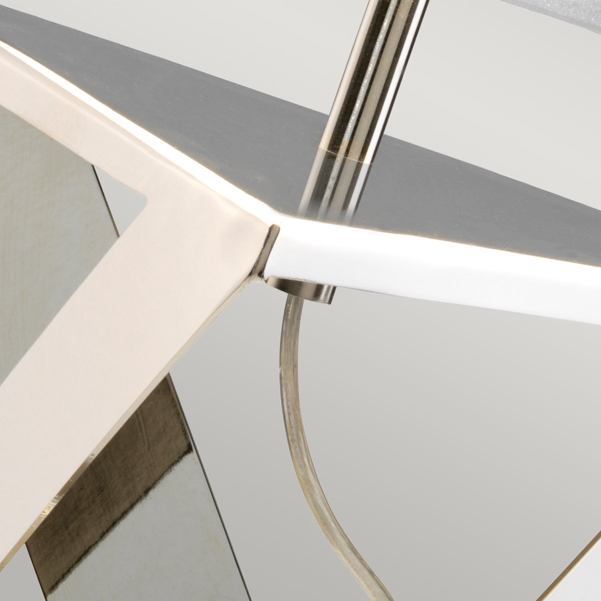 Aegean 1-Light Table Lamp (Polished Nickel & White Marble)