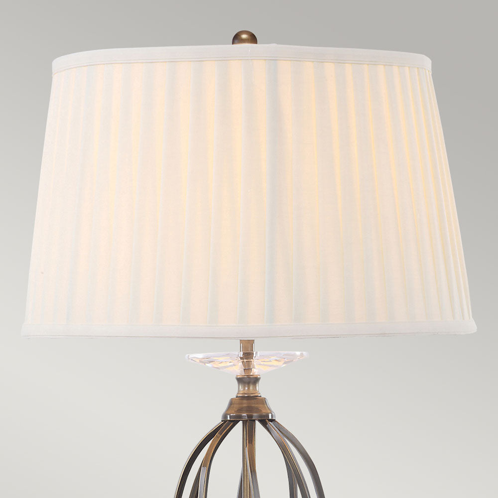 Aegean 1-Light Aged Brass Table Lamp (Cut Glass Droplets)