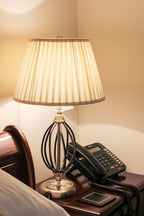 Aegean 1-Light Aged Brass Table Lamp (Cut Glass Droplets)