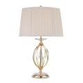 Aegean 1-Light Polished Brass Table Lamp (Cut Glass Droplets)