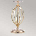Aegean 1-Light Polished Brass Table Lamp (Cut Glass Droplets)
