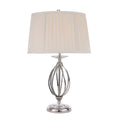 Aegean 1-Light Polished Nickel Table Lamp (Cut Glass Droplets)