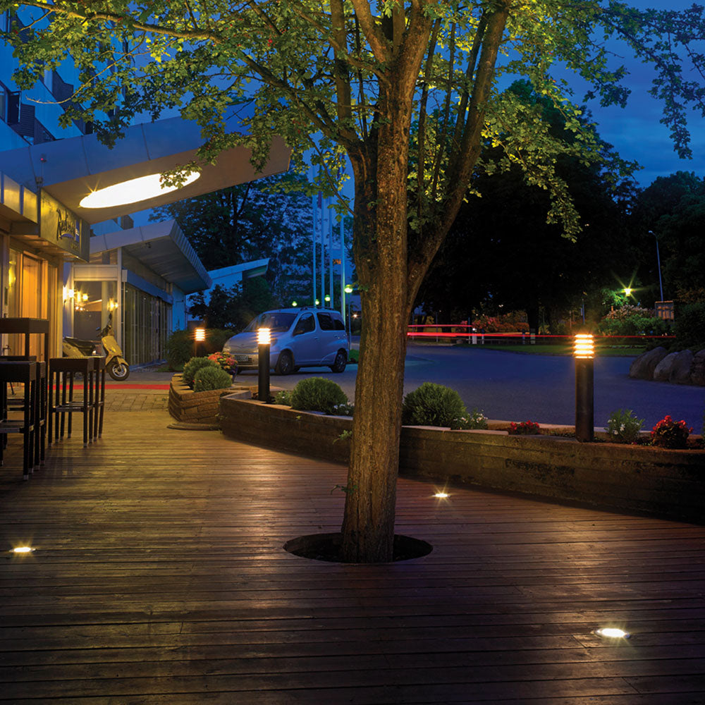 Alta Large Black Bollard Light (E27 Socket)