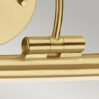 Alton Large Brushed Brass LED Picture Light (Adjustable)