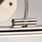 Alton Large Brushed Nickel LED Picture Light (Adjustable)