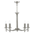 Patrinia 5 Light Dual Mount Pendant Satin Chrome