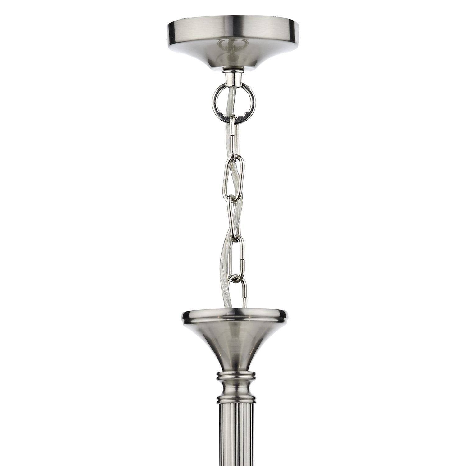 Patrinia 5 Light Dual Mount Pendant Satin Chrome