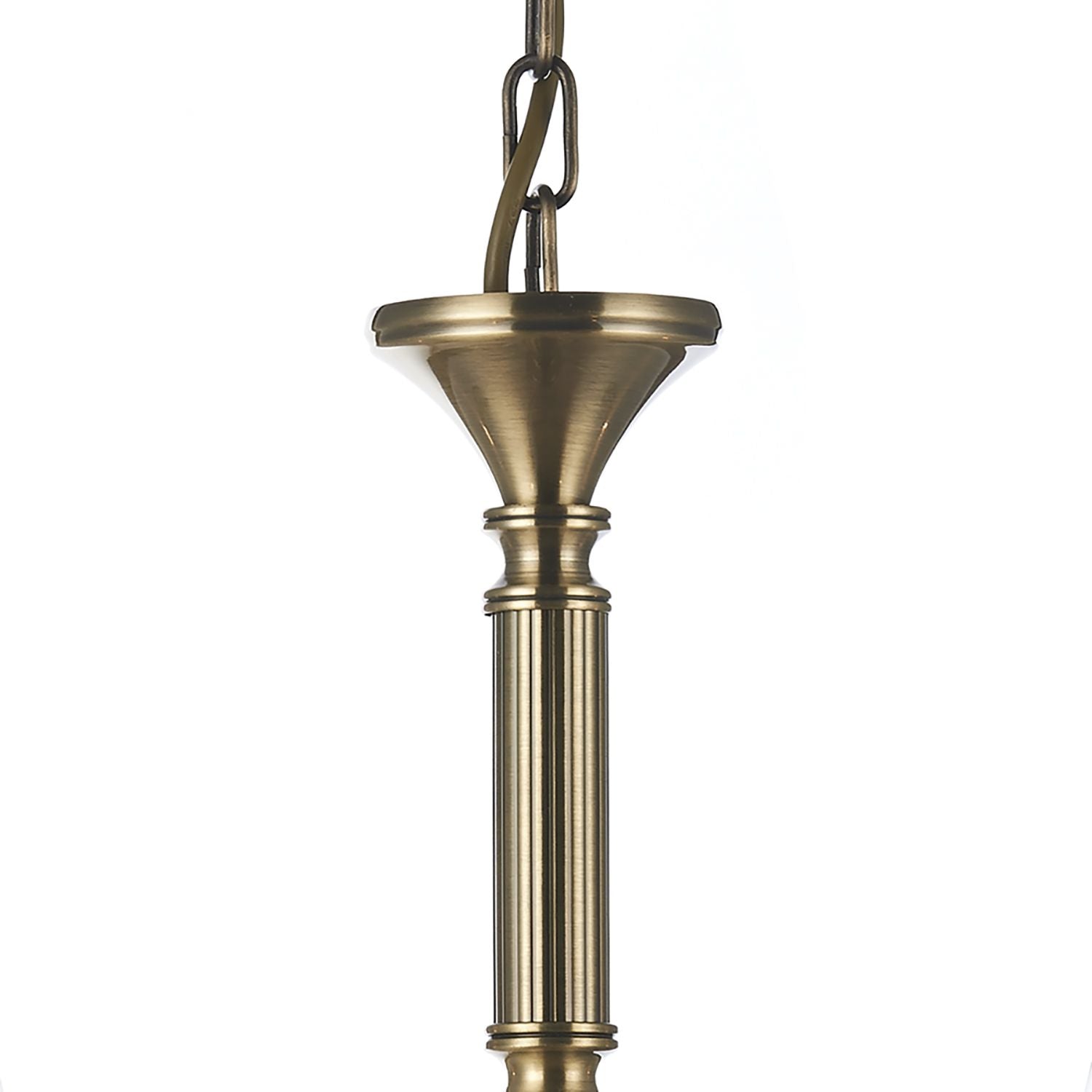 Patrinia 5 Light Dual Mount Pendant Antique Brass