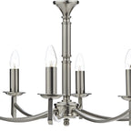 Patrinia 8 Light Dual Mount Chandelier Nickel Finish