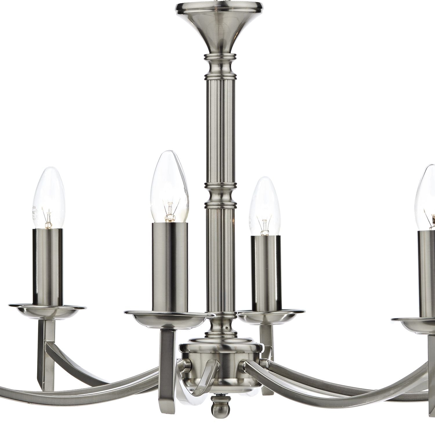 Patrinia 8 Light Dual Mount Chandelier Nickel Finish