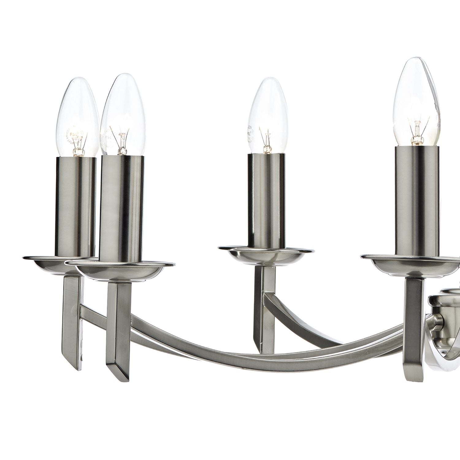 Patrinia 8 Light Dual Mount Chandelier Nickel Finish