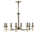 Patrinia 8 Light Dual Mount Pendant Antique Brass
