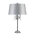 Amarilli 1-Light Black & Silver Table Lamp (Hand-Forged)
