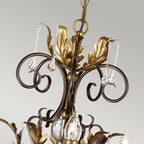 Amarilli 15-Light Bronze Chandelier (Hand-Forged)