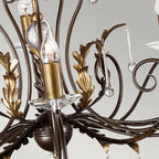 Amarilli 15-Light Bronze Chandelier (Hand-Forged)