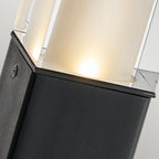 Arendal Large Modern Bollard Light (Black)