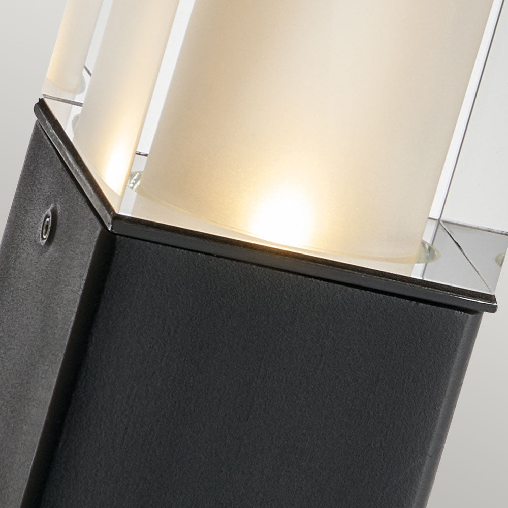 Arendal Large Modern Bollard Light (Black)