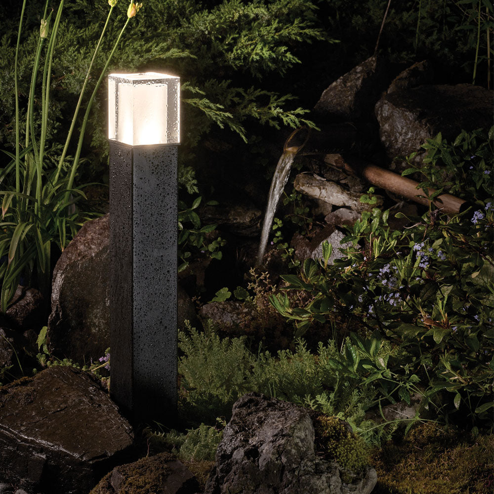 Arendal Large Modern Bollard Light (Black)