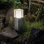 Arendal Medium Modern Bollard Light (Black)