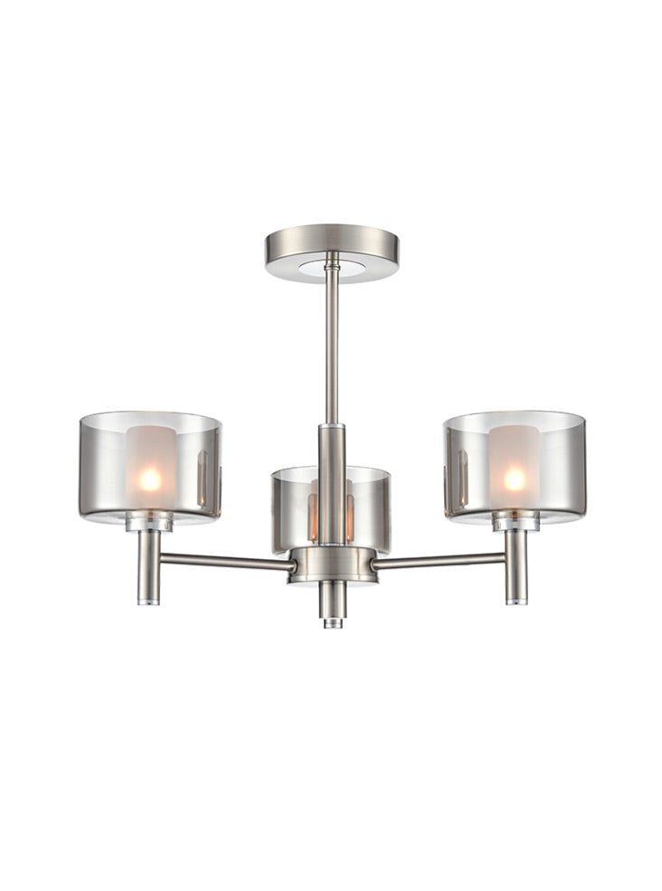 Argento 3lt Fitting in Satin Nickel