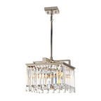 Aries 4-Light Small Polished Nickel Chandelier with Crystals (Playful Lighting)