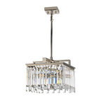 Aries 4-Light Small Polished Nickel Chandelier with Crystals (Playful Lighting)