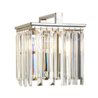 Aries 1-Light Polished Nickel Wall Light with Crystals (Playful Lighting)