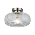 Arlo 1 Light  IP44 Satin Chrome bathroom Flush