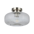 Arlo 1 Light  IP44 Satin Chrome bathroom Flush