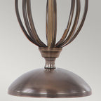 Artisan 1-Light Aged Brass Table Lamp (Hand-Formed Scrolls)