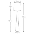 Ascent 1 Light Floor Lamp - Black 1