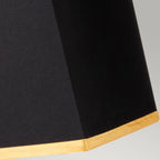 Atlas 1-Light Brushed Brass & Black Table Lamp (White Marble Base)