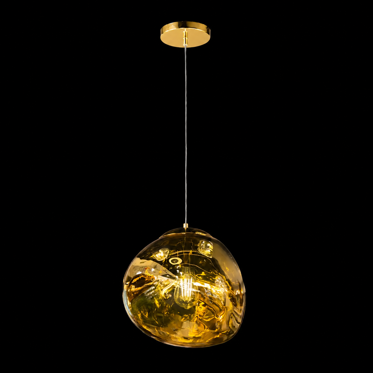 Mensa 300 Gold Glass Pendant