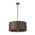 Balance 1-Light Pendant (Brown & Polished Brass)