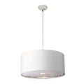 Balance 1-Light Pendant (White & Polished Nickel)