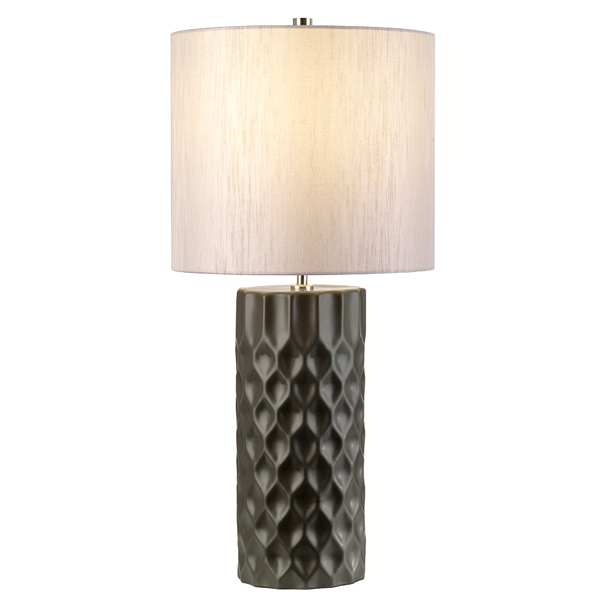 Barbican 1-Light Table Lamp (Graphite & Silver)