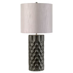 Barbican 1-Light Table Lamp (Graphite & Silver)