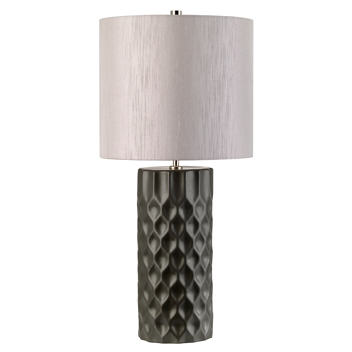 Barbican 1-Light Table Lamp (Graphite & Silver)