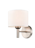 Barolo 1lt Wall Bracket in Satin Nickel
