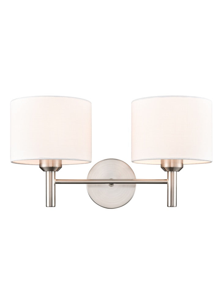Barolo 2lt Wall Bracket in Satin Nickel
