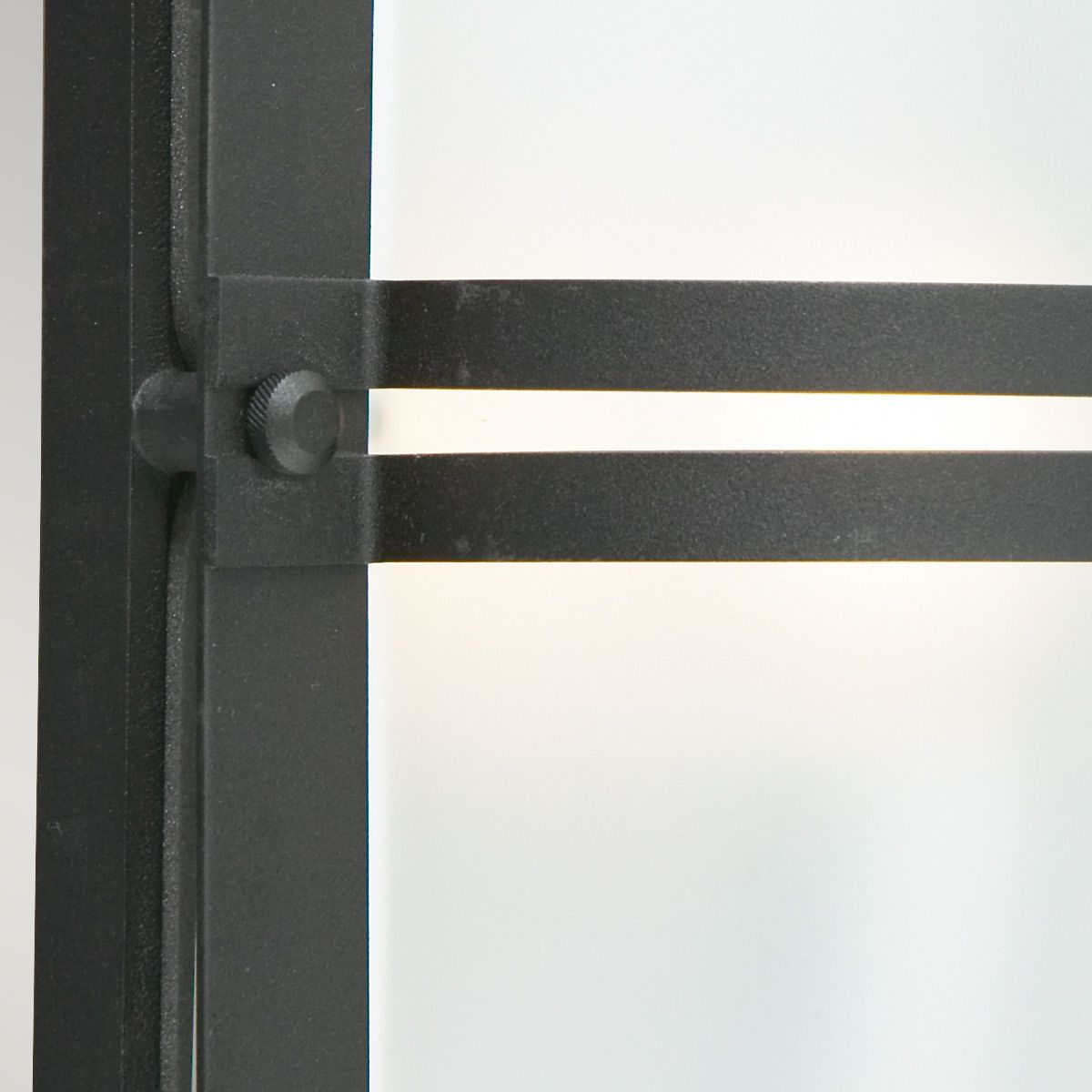 Basel 1 Light Wall Lantern - Black With Frosted Glass