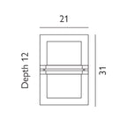 Basel 1 Light Wall Lantern - Galvanised With Frosted Glass