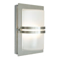 Basel 1 Light Wall Lantern - Stainless Steel With Frosted Glass
