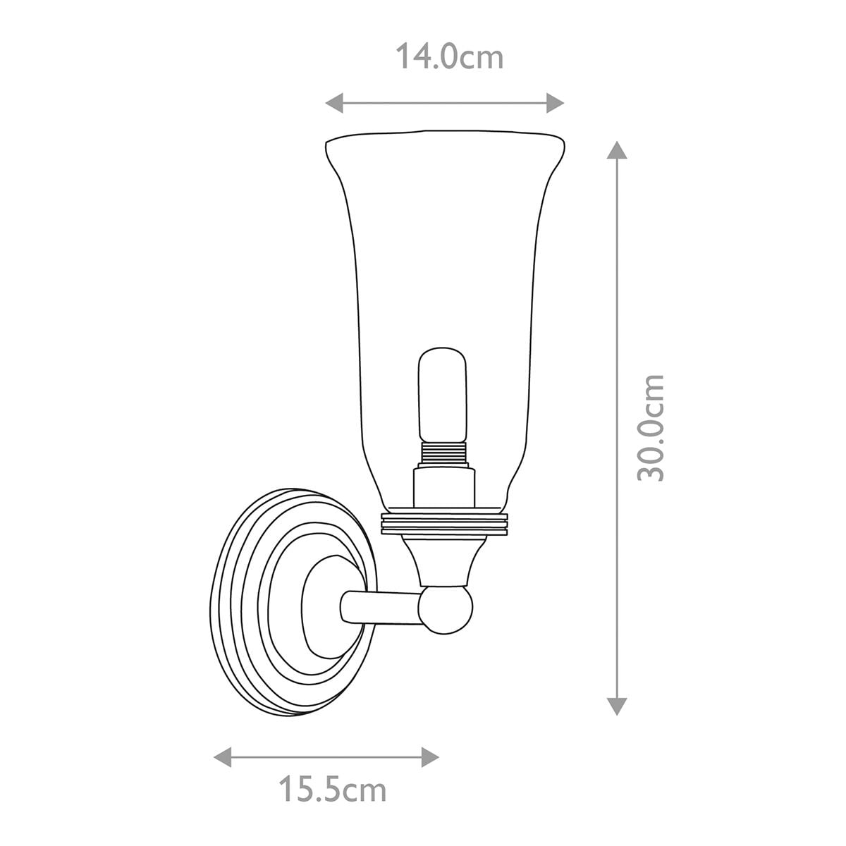 Austen 1 Light Wall Light